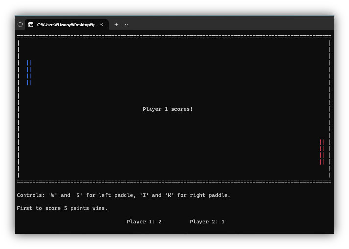 Screenshot of 1p Scoring