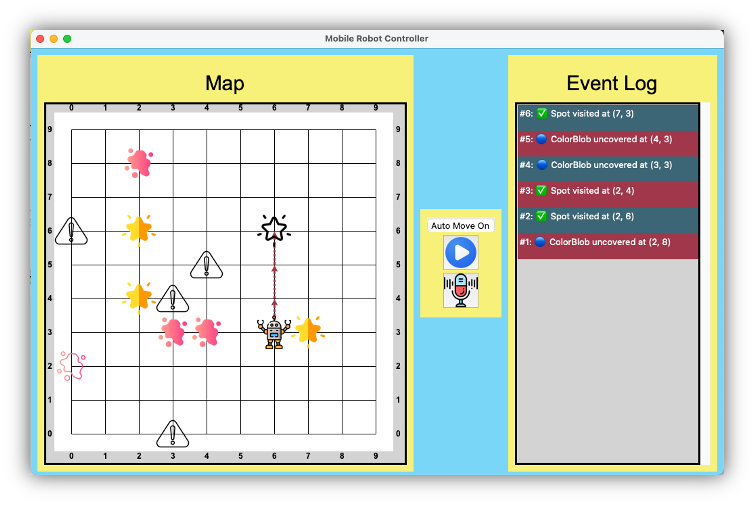 Screenshot of Event Logs on the Right