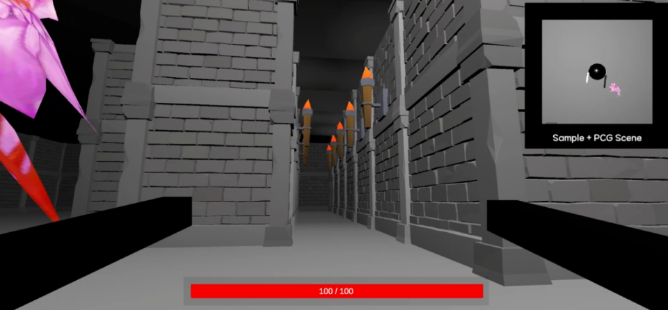 Screenshot of In-game Corridor